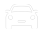 white car icon on transparent background