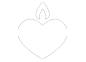 heart icon on transparent background