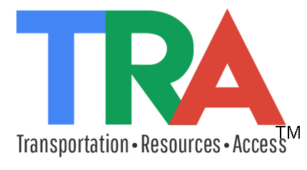TRA Logo blue, green, red with TM for trademark