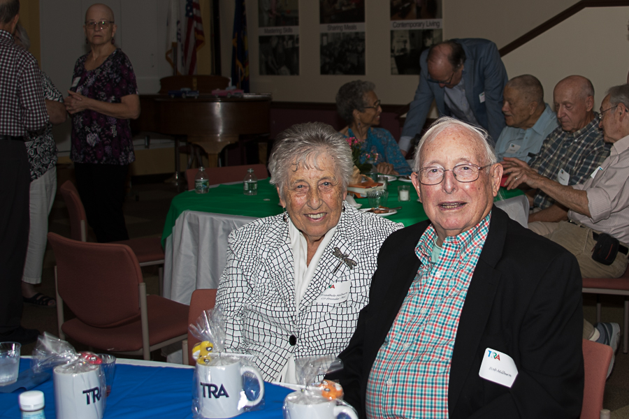 older couple at table