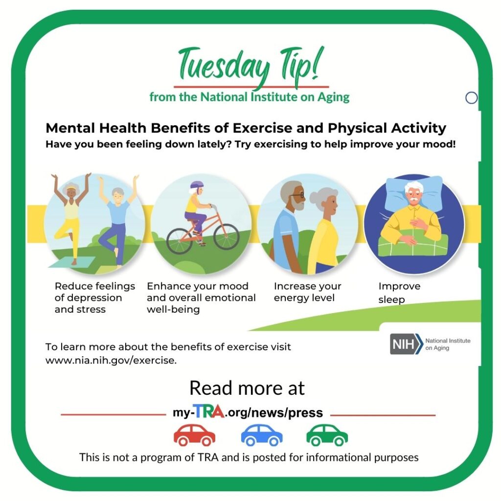 graphic montage of older adults exercising to illustrate Benefits of Exercise and Physical Activities for Older Adults