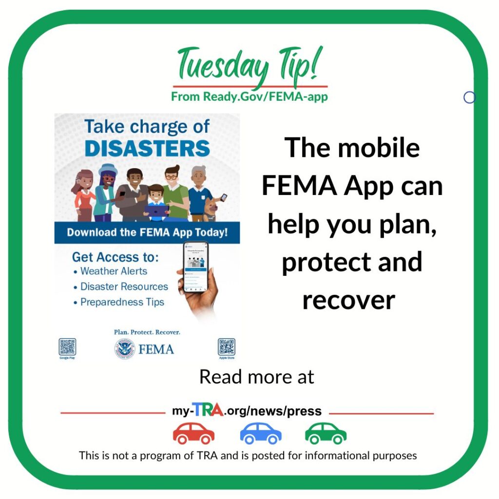 Transportation Resources Access Mobile FEMA App is Available - TRA