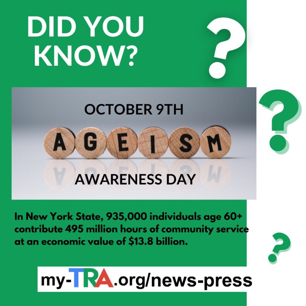 post asks did you know October 9 is Ageism Awareness Day