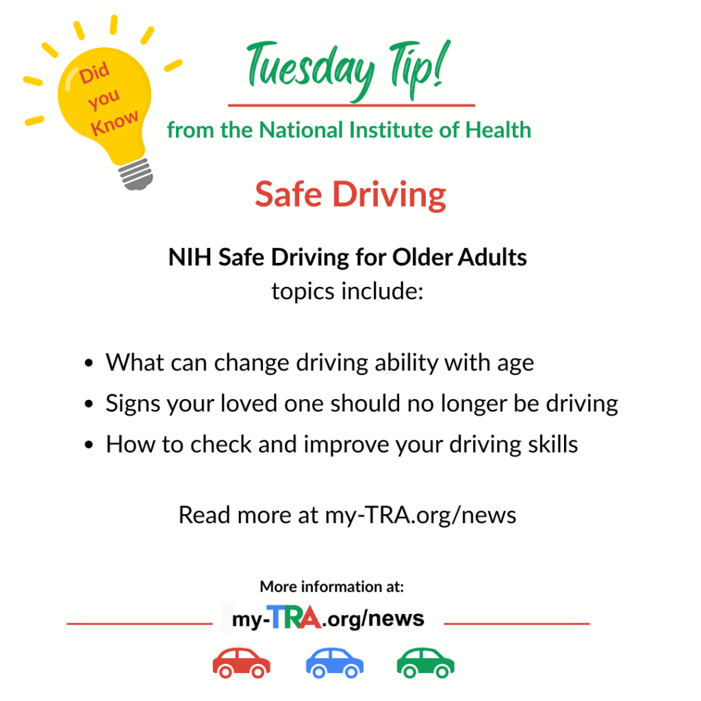 bright yellow light with text Did You Know? For a Tuesday Tip on Safe Driving